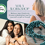 feeling creative making a Mala Meditation Necklace